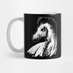 Ink drawing - dragon - fantasy inspired designs Mug